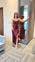 RUBY RADIANCE SEQUIN DRESS