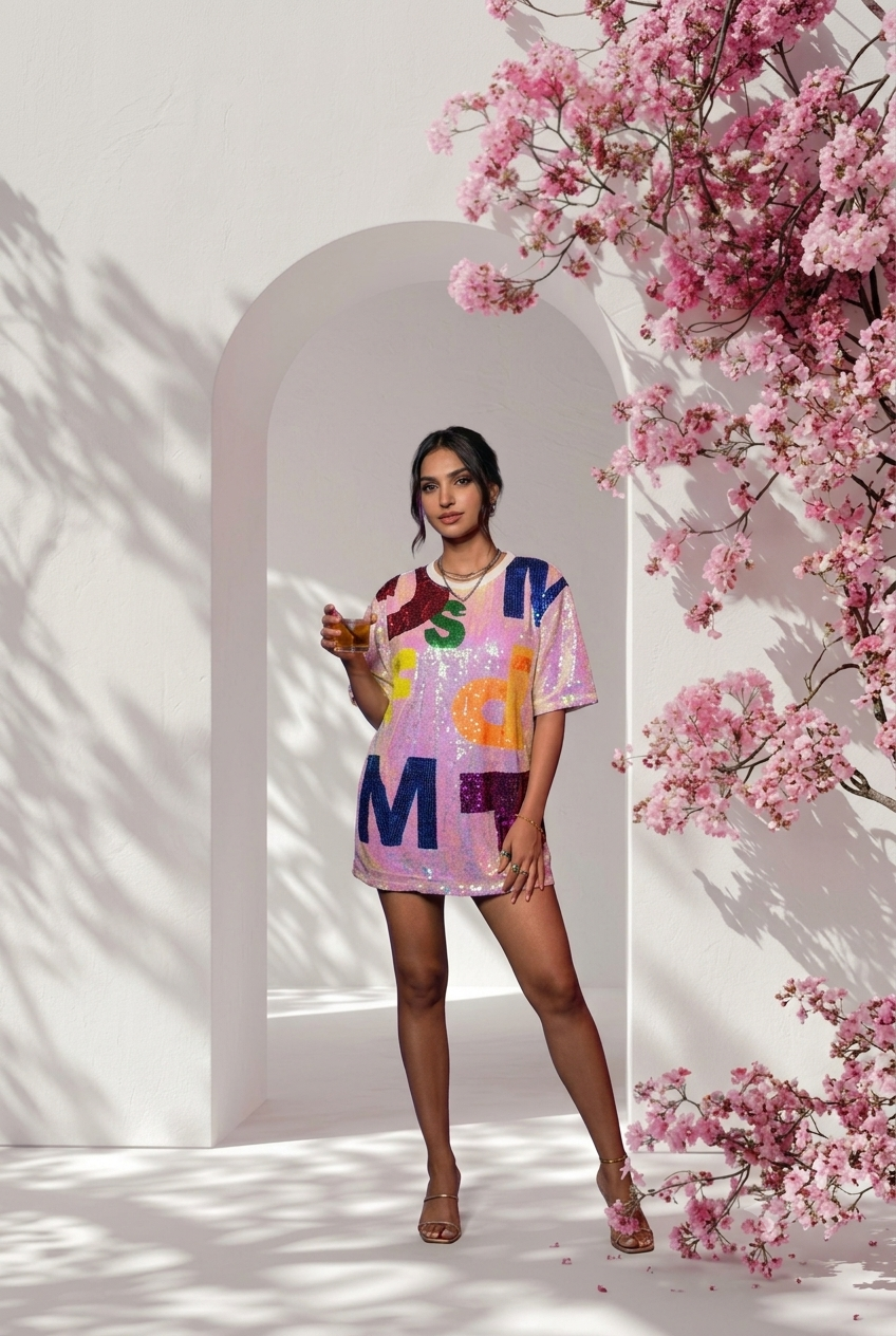 THE PRISM ALPHABET OVERSIZED TEE