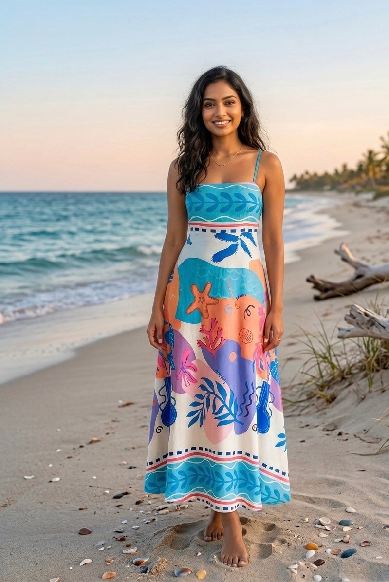 AZURE TIDE COASTAL MAXI