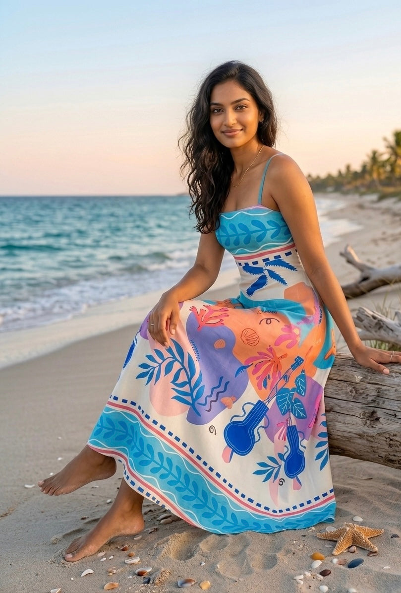 AZURE TIDE COASTAL MAXI