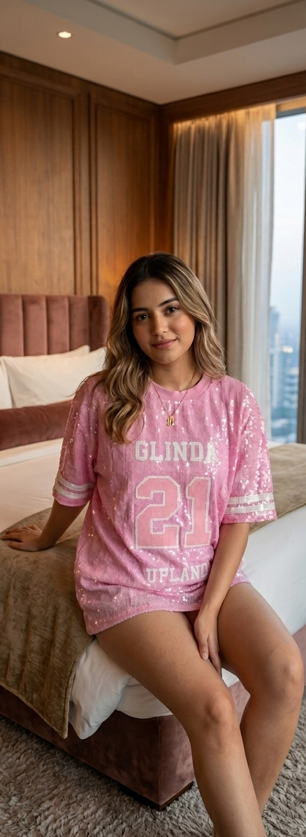 THE GLINDA VARSITY OVERSIZED TEE
