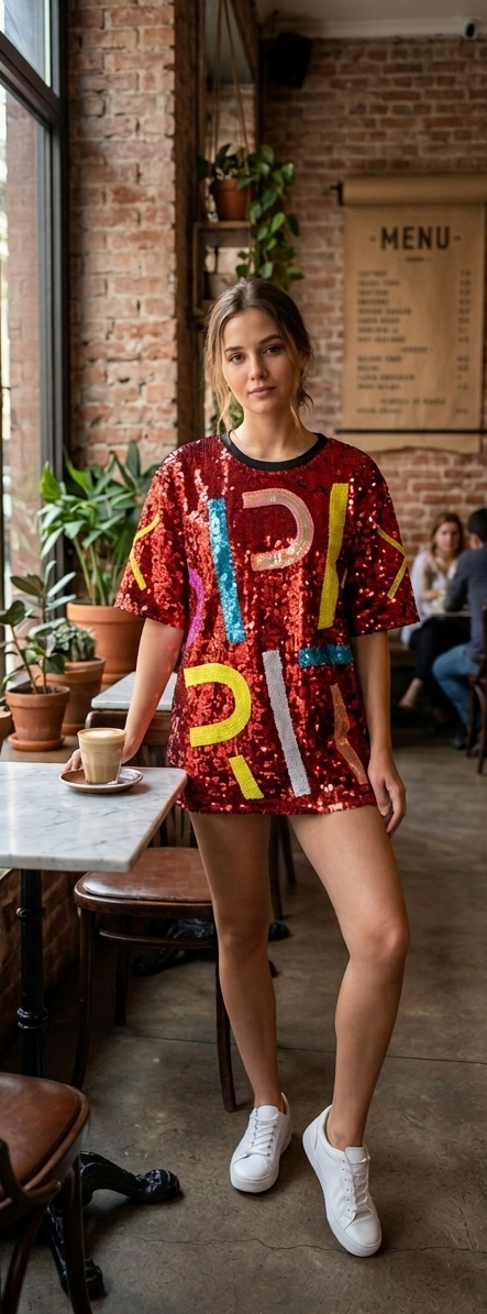 THE GRAPHIC STATEMENT OVERSIZED TEE