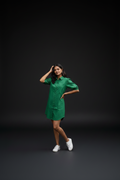 THE “VERDANT SCHOLAR” SHIRT DRESS
