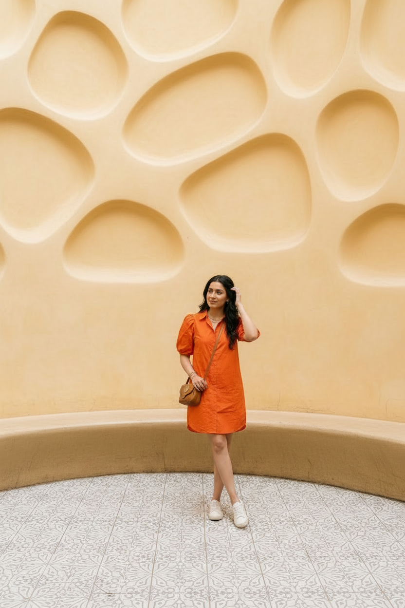THE “ TERRACOTTA DAY”  SHIRT DRESS