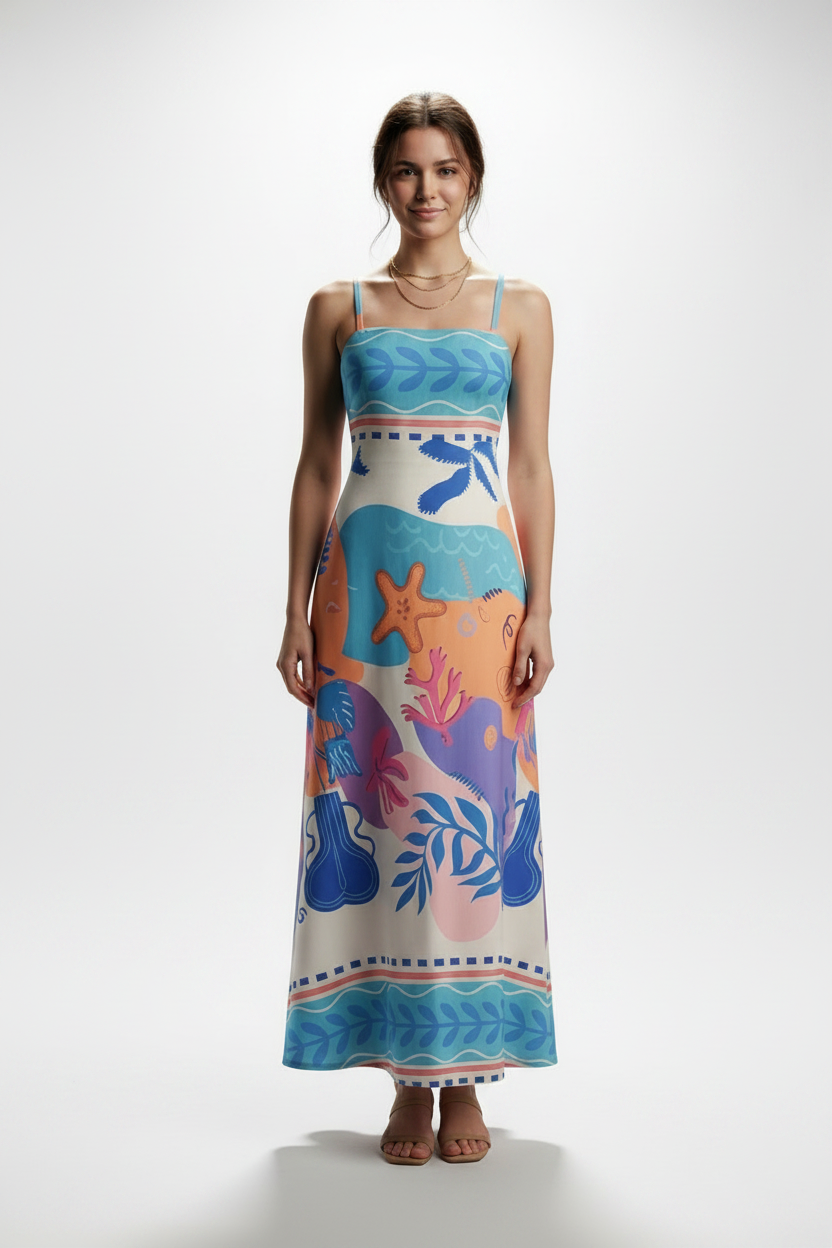 AZURE TIDE COASTAL MAXI