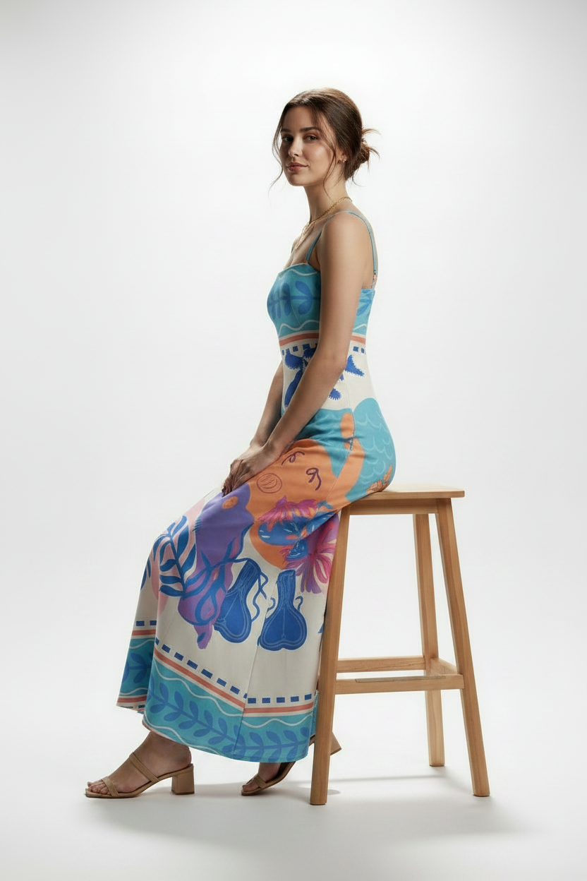 AZURE TIDE COASTAL MAXI
